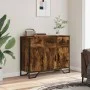 Engineered wood smoked oak sideboard 97x32.5x74.5 cm by , Sideboards - Ref: Foro24-848561, Price: 119,31 €, Discount: %