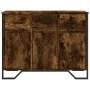 Aparador madera de ingeniería roble ahumado 97x32,5x74,5 cm de , Aparadores - Ref: Foro24-848561, Precio: 119,28 €, Descuento: %