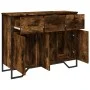 Engineered wood smoked oak sideboard 97x32.5x74.5 cm by , Sideboards - Ref: Foro24-848561, Price: 119,31 €, Discount: %