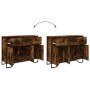 Schrank aus geräucherter Eichen-Ingenieurholz 97x32,5x74,5 cm von , Sideboards - Ref: Foro24-848561, Preis: 121,46 €, Rabatt: %