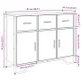 Engineered wood smoked oak sideboard 97x32.5x74.5 cm by , Sideboards - Ref: Foro24-848561, Price: 119,31 €, Discount: %