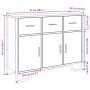 Schrank aus geräucherter Eichen-Ingenieurholz 97x32,5x74,5 cm von , Sideboards - Ref: Foro24-848561, Preis: 121,46 €, Rabatt: %