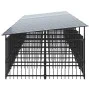 Outdoor dog kennel with steel roof 13.14 m² by , Dog kennels and fences - Ref: Foro24-3124594, Price: 1,00 €, Discount: %