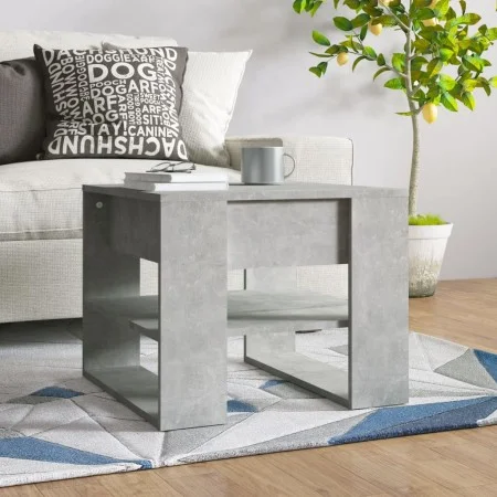 Engineered wood gray concrete coffee table 55.5x55x45 cm by , Coffee table - Ref: Foro24-810912, Price: 43,33 €, Discount: %