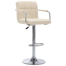 Cream-colored fabric kitchen bar stool by , Kitchen stools - Ref: Foro24-283411, Price: 95,49 €, Discount: %