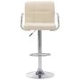 Barhocker aus cremefarbenem Stoff für die Küchentheke. von , Küchenhocker - Ref: Foro24-283411, Preis: 95,49 €, Rabatt: %