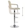 Barhocker aus cremefarbenem Stoff für die Küchentheke. von , Küchenhocker - Ref: Foro24-283411, Preis: 95,49 €, Rabatt: %
