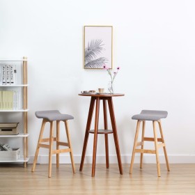 Küchenhocker, 2 Stück, hellgraues Stoffpolster von , Küchenhocker - Ref: Foro24-249578, Preis: 144,84 €, Rabatt: %