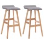 Küchenhocker, 2 Stück, hellgraues Stoffpolster von , Küchenhocker - Ref: Foro24-249578, Preis: 144,84 €, Rabatt: %