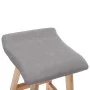 Taburetes de cocina 2 unidades tela gris claro de , Taburetes de cocina - Ref: Foro24-249578, Precio: 142,05 €, Descuento: %