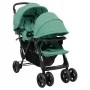 Zwillings-Tandem-Kinderwagen aus grünem Stahl von , Kinderwagen - Ref: Foro24-10352, Preis: 215,62 €, Rabatt: %