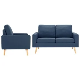 2-piece blue fabric sofa set by vidaXL, Sofas - Ref: Foro24-3056618, Price: 492,57 €, Discount: %