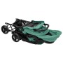 Zwillings-Tandem-Kinderwagen aus grünem Stahl von , Kinderwagen - Ref: Foro24-10352, Preis: 220,14 €, Rabatt: %