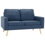 2-piece blue fabric sofa set by vidaXL, Sofas - Ref: Foro24-3056618, Price: 497,53 €, Discount: %