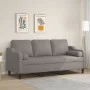 3-seater sofa with gray taupe fabric cushions, 180 cm by , Sofas - Ref: Foro24-3200860, Price: 285,32 €, Discount: %