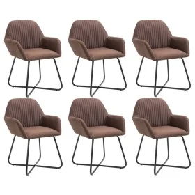 Esszimmerstühle, 6 Stück, brauner Stoff von , Essstühle - Ref: Foro24-277101, Preis: 684,21 €, Rabatt: %