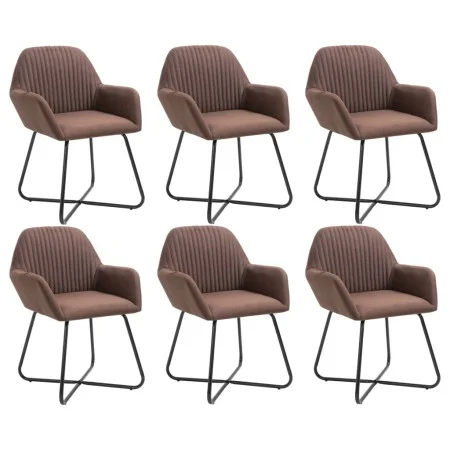 Esszimmerstühle, 6 Stück, brauner Stoff von , Essstühle - Ref: Foro24-277101, Preis: 684,21 €, Rabatt: %