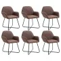 Esszimmerstühle, 6 Stück, brauner Stoff von , Essstühle - Ref: Foro24-277101, Preis: 684,21 €, Rabatt: %