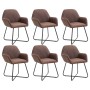Esszimmerstühle, 6 Stück, brauner Stoff von , Essstühle - Ref: Foro24-277101, Preis: 696,05 €, Rabatt: %