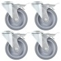 Drehbare Räder mit Loch für Bolzen 12 Stück 100 mm von , Materialhandhabung - Ref: Foro24-277867, Preis: 66,89 €, Rabatt: %