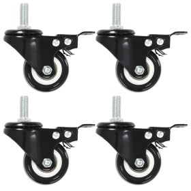 Swivel wheels with brakes 24 units 50 mm by , Material handling - Ref: Foro24-277934, Price: 96,09 €, Discount: %