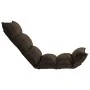 Folding brown fabric floor lounger by , Floor chairs - Ref: Foro24-325238, Price: 96,00 €, Discount: %
