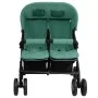 Steel green twin stroller by , Baby strollers - Ref: Foro24-10346, Price: 215,40 €, Discount: %