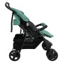 Zwillingskinderwagen aus grünem Stahl von , Kinderwagen - Ref: Foro24-10346, Preis: 220,05 €, Rabatt: %