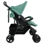 Steel green twin stroller by , Baby strollers - Ref: Foro24-10346, Price: 215,40 €, Discount: %