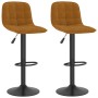 Küchenhocker, 2 Stück, braunes Samtgewebe von , Küchenhocker - Ref: Foro24-333989, Preis: 130,50 €, Rabatt: %