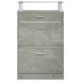 Mueble zapatero madera contrachapada gris hormigón 63x24x104 cm de , Zapateros y organizadores de calzado - Ref: Foro24-34256...