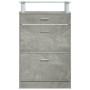 Mueble zapatero madera contrachapada gris hormigón 63x24x104 cm by , Shoe racks and shoe organizers - Ref: Foro24-342565, Pri...