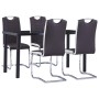 5-teiliges Esszimmer-Set aus braunem Kunstleder. von , Möbelsets für Küchen und Esszimmer - Ref: Foro24-3053030, Preis: 425,5...