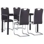 Juego de comedor 5 piezas cuero sintético marrón de , muebles para cocinas y comedores - Ref: Foro24-3053030, Precio: 418,56 ...