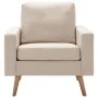 Cream fabric 2-piece sofa set by vidaXL, Sofas - Ref: Foro24-3056617, Price: 453,21 €, Discount: %