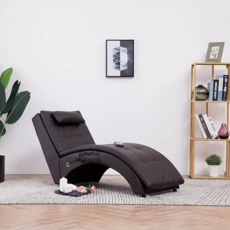 Massage-Liege mit braunem Kunstleder-Kissen. von , Tagesbetten - Ref: Foro24-281346, Preis: 267,40 €, Rabatt: %