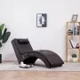 Massage divan with brown synthetic leather pillow by , Daybeds - Ref: Foro24-281346, Price: 262,81 €, Discount: %