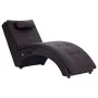 Massage divan with brown synthetic leather pillow by , Daybeds - Ref: Foro24-281346, Price: 262,81 €, Discount: %