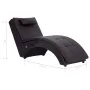 Massage divan with brown synthetic leather pillow by , Daybeds - Ref: Foro24-281346, Price: 262,81 €, Discount: %