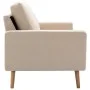 Cream fabric 2-piece sofa set by vidaXL, Sofas - Ref: Foro24-3056617, Price: 453,21 €, Discount: %