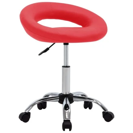 Arbeitsstuhl mit Rollen aus rotem Kunstleder von , Bürostühle - Ref: Foro24-323665, Preis: 68,68 €, Rabatt: %