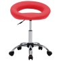 Arbeitsstuhl mit Rollen aus rotem Kunstleder von , Bürostühle - Ref: Foro24-323665, Preis: 69,41 €, Rabatt: %