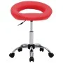 Arbeitsstuhl mit Rollen aus rotem Kunstleder von , Bürostühle - Ref: Foro24-323665, Preis: 68,68 €, Rabatt: %