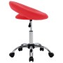 Arbeitsstuhl mit Rollen aus rotem Kunstleder von , Bürostühle - Ref: Foro24-323665, Preis: 69,41 €, Rabatt: %