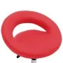 Arbeitsstuhl mit Rollen aus rotem Kunstleder von , Bürostühle - Ref: Foro24-323665, Preis: 68,68 €, Rabatt: %