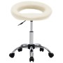 Cream synthetic leather office chair with wheels by , Office chairs - Ref: Foro24-323667, Price: 75,61 €, Discount: %