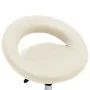 Arbeitsstuhl mit Rollen aus cremefarbenem Kunstleder von , Bürostühle - Ref: Foro24-323667, Preis: 74,14 €, Rabatt: %