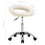Arbeitsstuhl mit Rollen aus cremefarbenem Kunstleder von , Bürostühle - Ref: Foro24-323667, Preis: 74,14 €, Rabatt: %