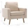 Cream fabric 2-piece sofa set by vidaXL, Sofas - Ref: Foro24-3056617, Price: 453,21 €, Discount: %