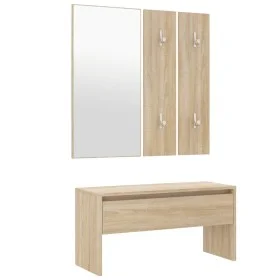 Flurmöbel-Set aus Sonoma-Eichensperrholz von vidaXL, Bänke für Hallen und Lager - Ref: Foro24-808786, Preis: 68,93 €, Rabatt: %